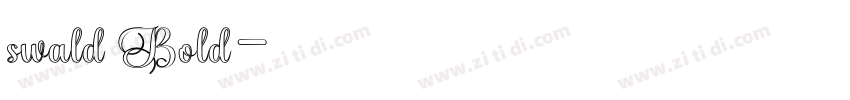 swald Bold字体转换